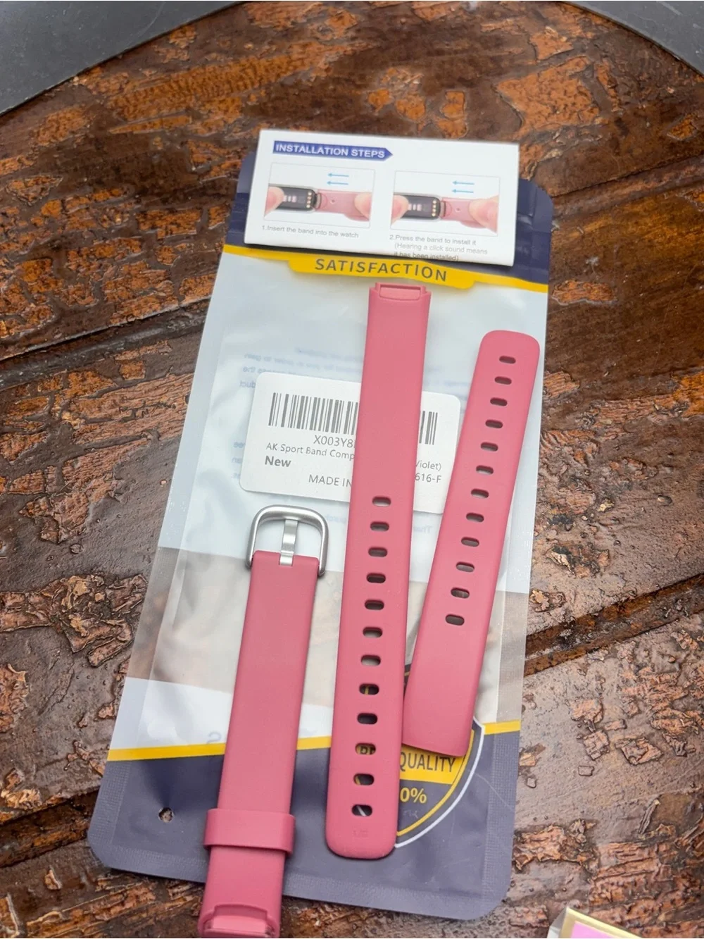 fitbit Pink Replacement Sport Band